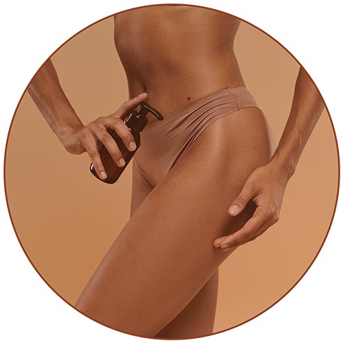Tan woman legs | All in Custom Spray Tanning
